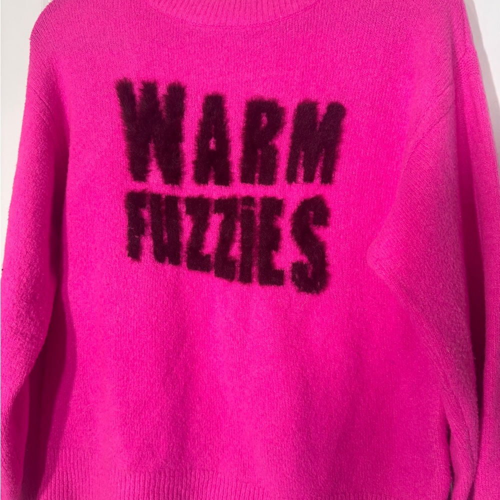 a new day Pink Sweater with Black Text